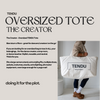 The Creator - Oversized Canvas Tote