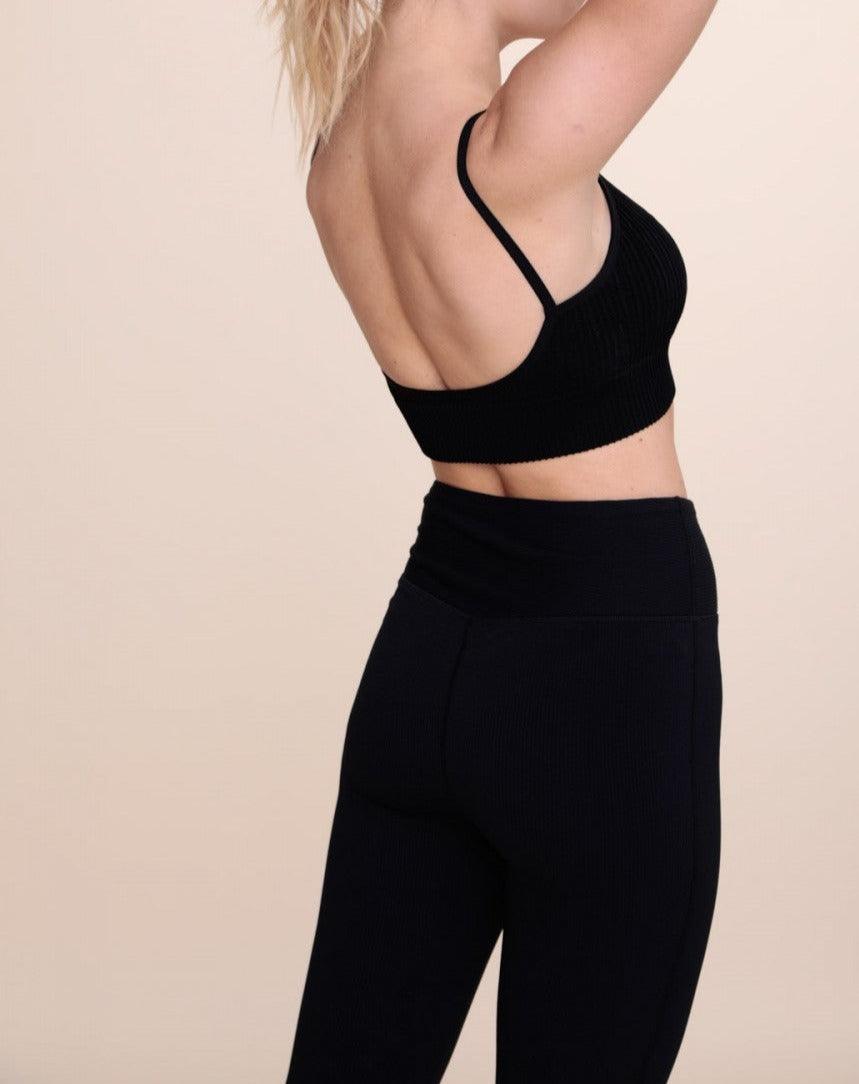 Black Rib Paloma Sport Bra